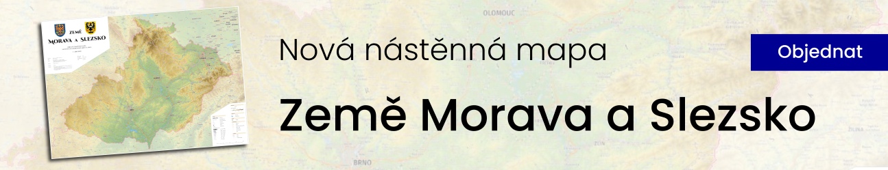Objednejte si novou nástěnnou mapu Moravy a Slezska